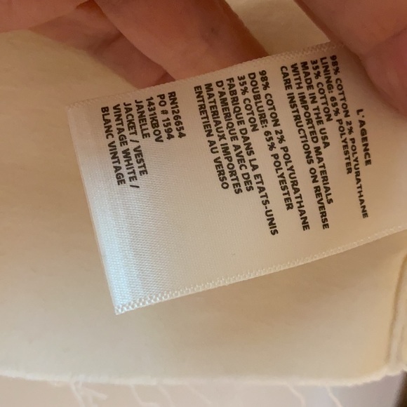 L’agence cream denim jacket - Picture 3 of 7